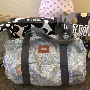 HTF PINK BLING DUFFLE